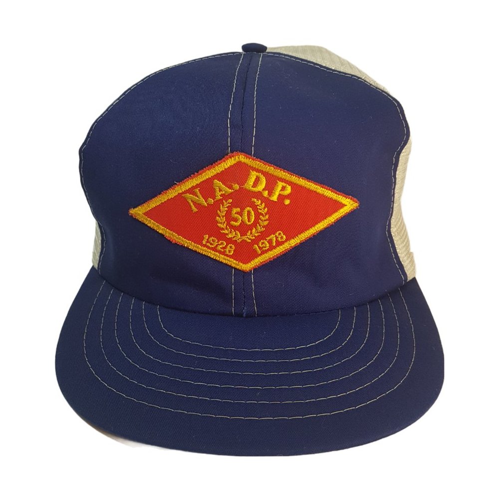 Vintage 70s NADP Hat Snapback Farmer Trucker Hat Classic Cap 50 Years 1928 1978